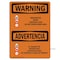 Signmission OSHA Warning Sign, 7" H, Rigid Plastic, Renovation Work Contains Lead, Landscape, WS-P-L-12802 OS-WS-P-710-L-12802 - alternate 1